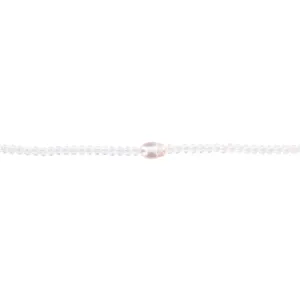 16" Moonstone Beaded Necklace with Pearl, 3" Ext.