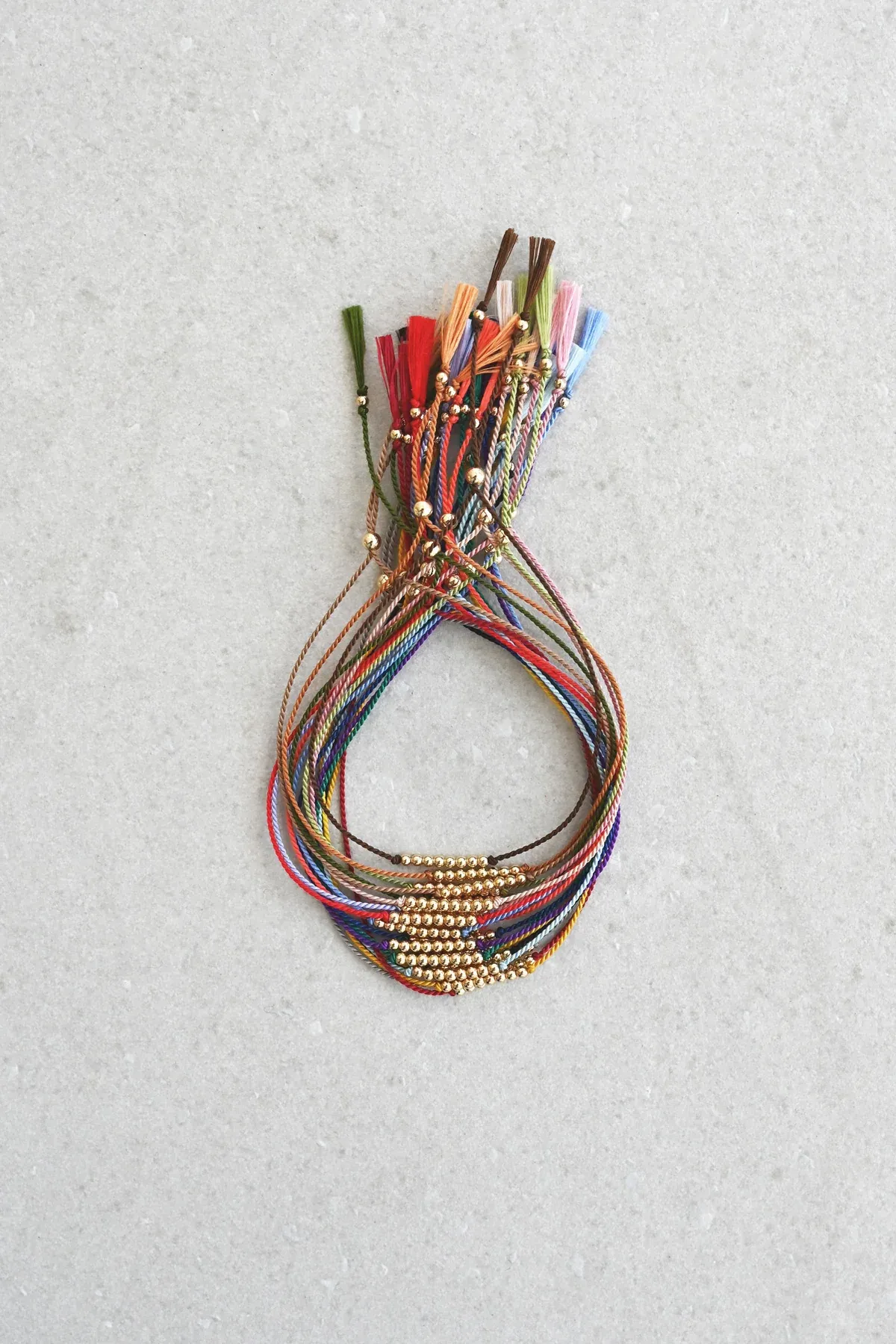Abacus Row Friendship Bracelet No. 3 - Garnet