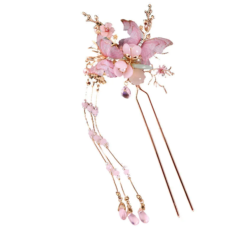 Ancient style walk shake ancient Chinese Hanfu hair pin headdress