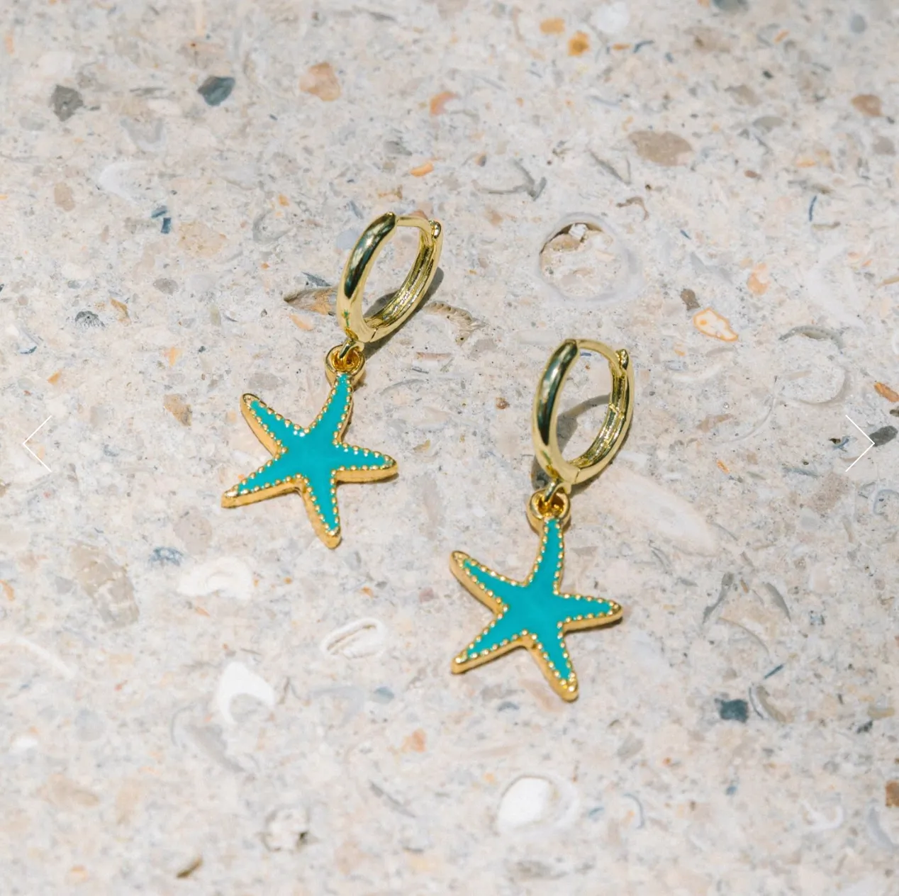 Aquamarine Hoops