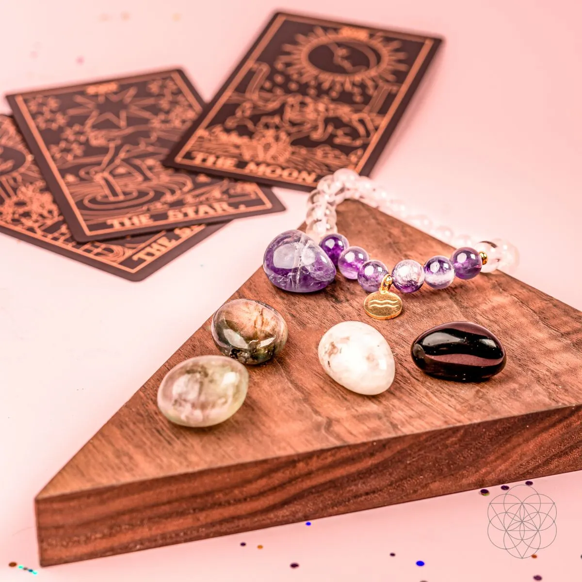 Aquarius Bracelet and Crystals Set