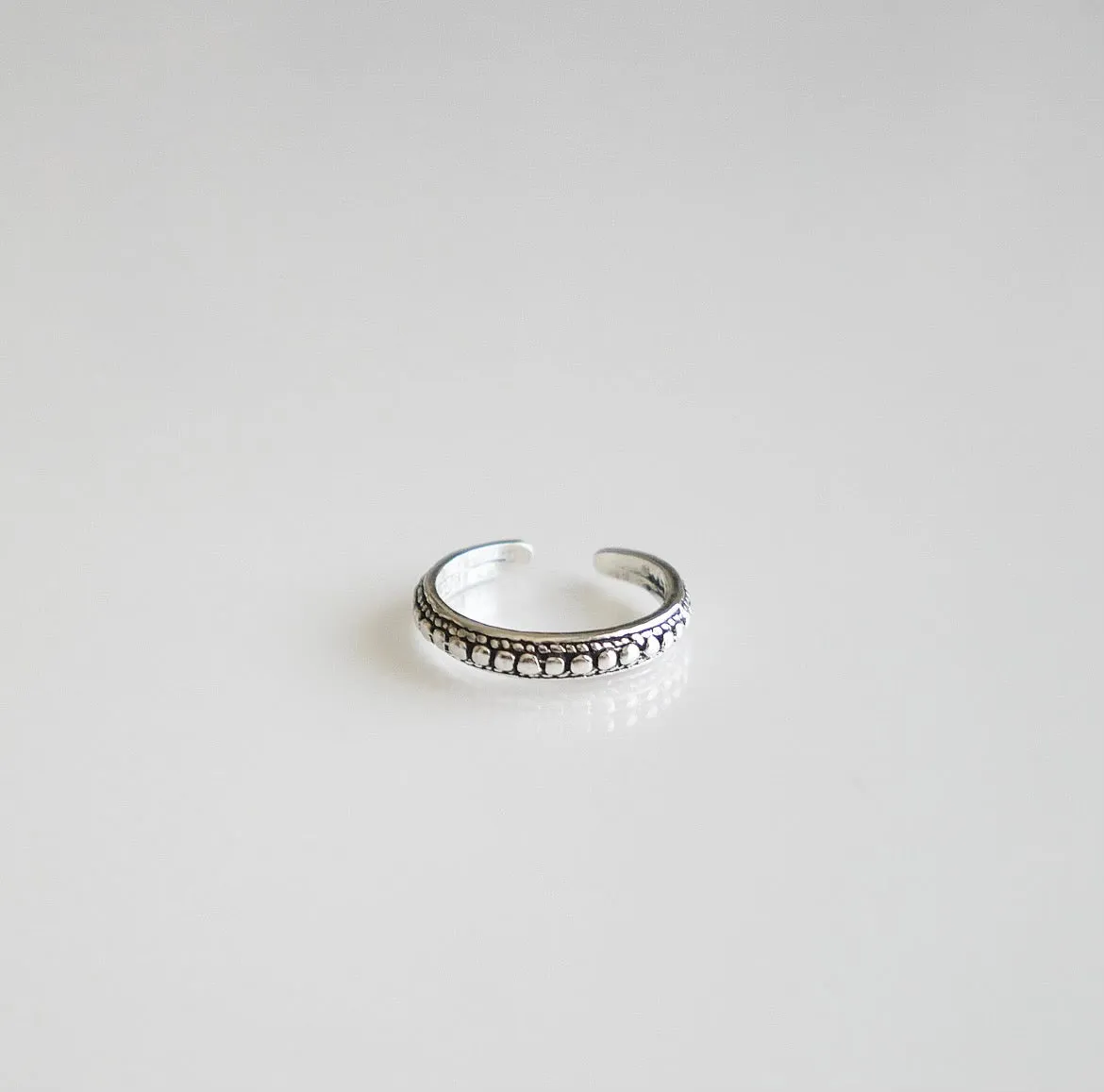 Ball Toe .925 Sterling Silver Ring
