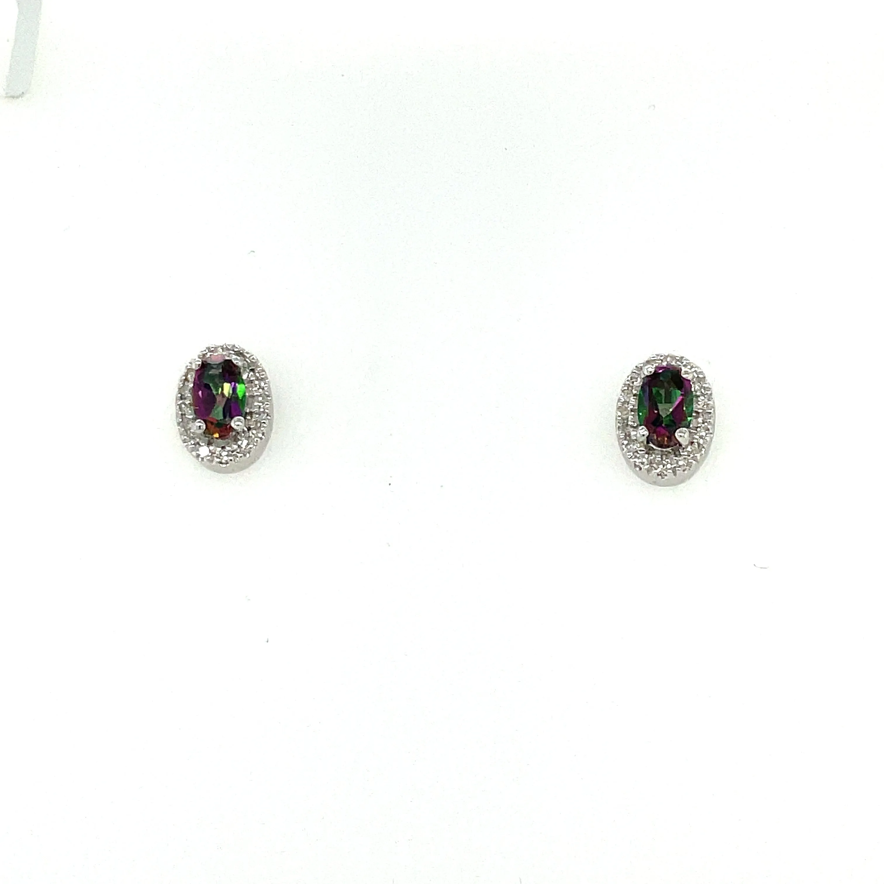 Birthstone and Diamond Earrings