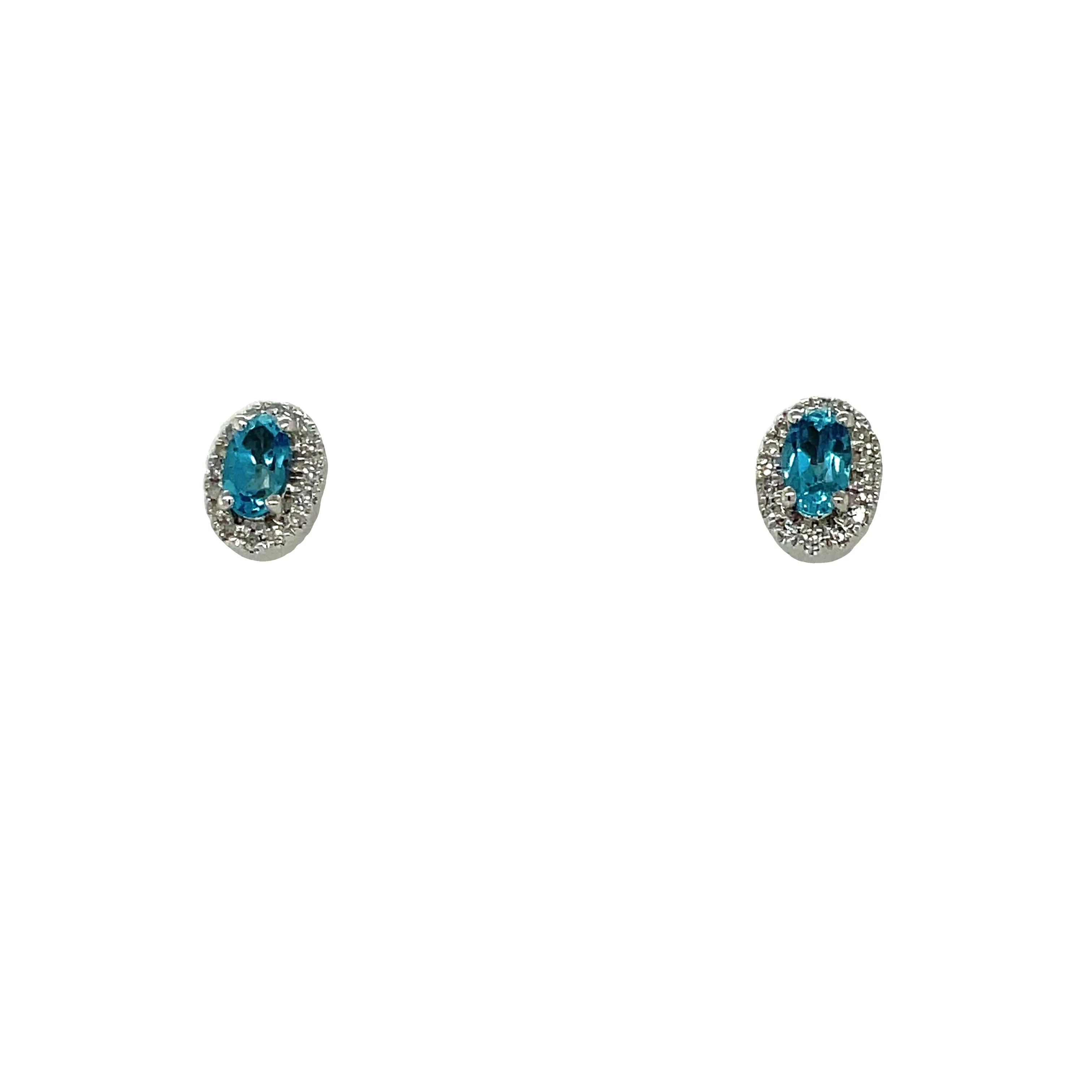 Birthstone and Diamond Earrings