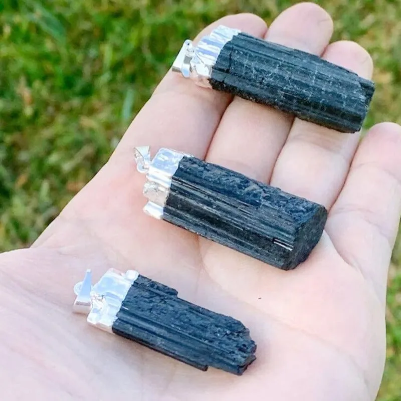Black Tourmaline Pendant Necklace