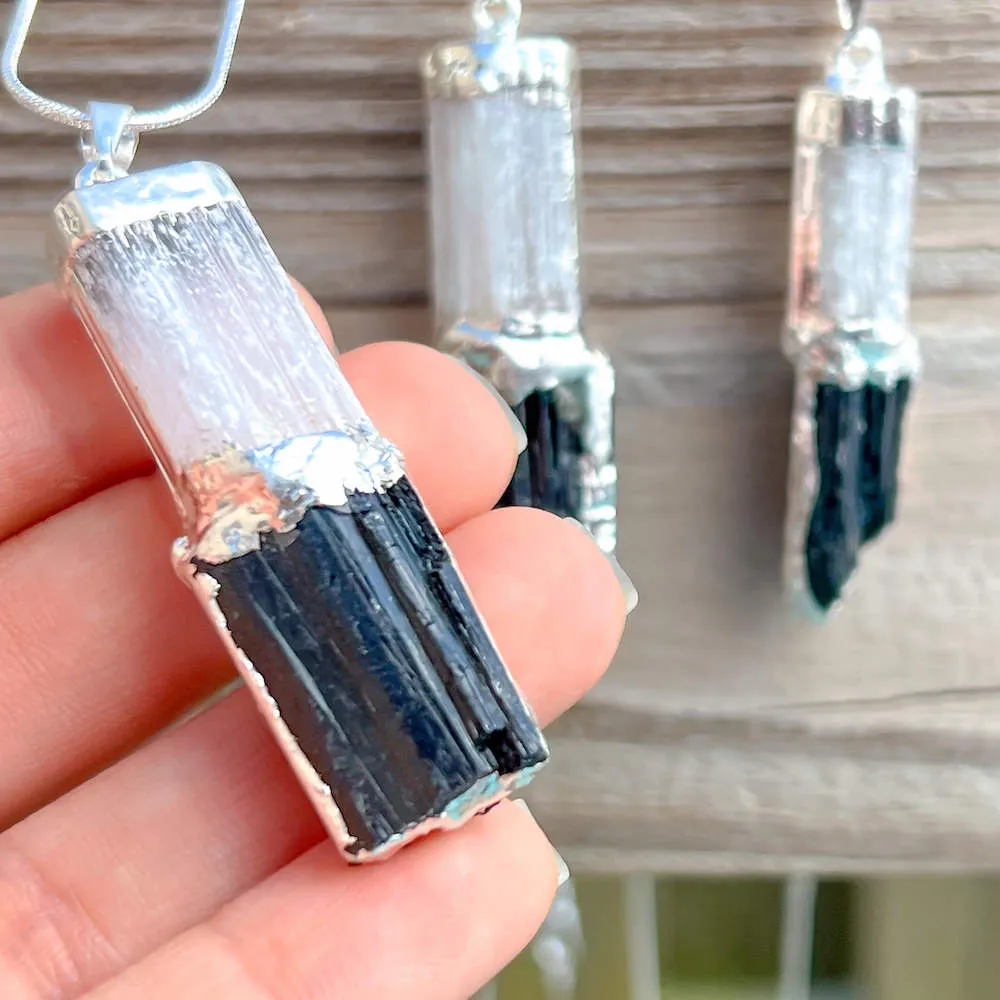 Black Tourmaline Pendant Necklace