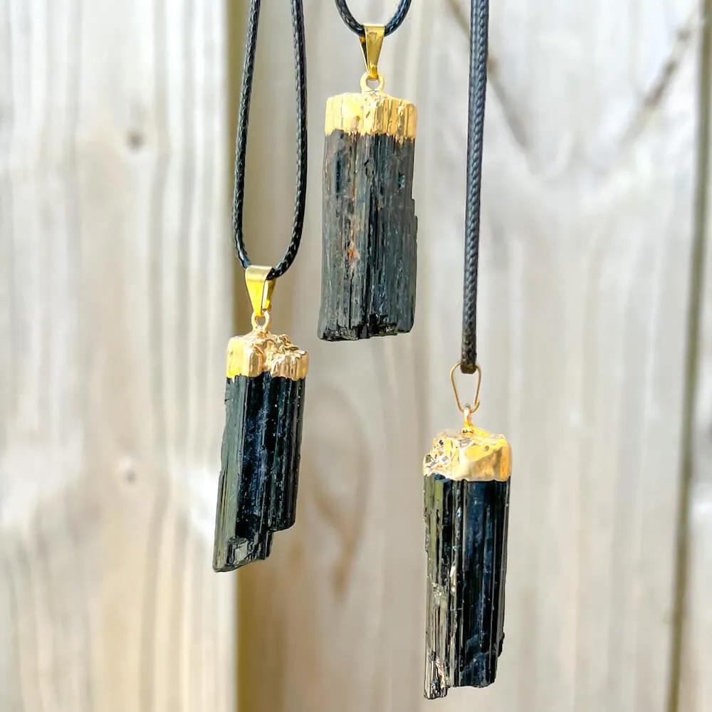 Black Tourmaline Pendant Necklace