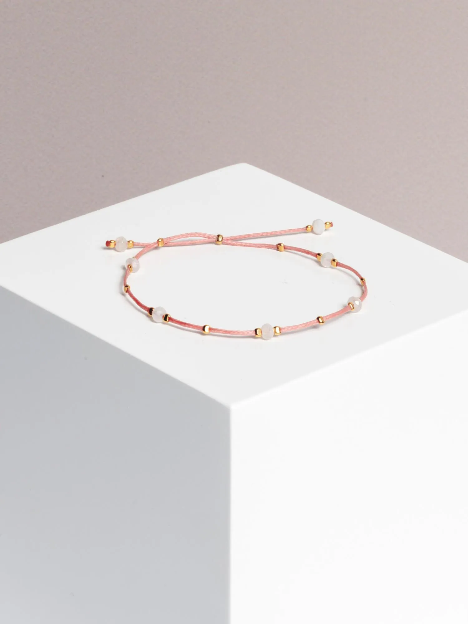 bracelet - CRYSTAL DOTS - moonstone