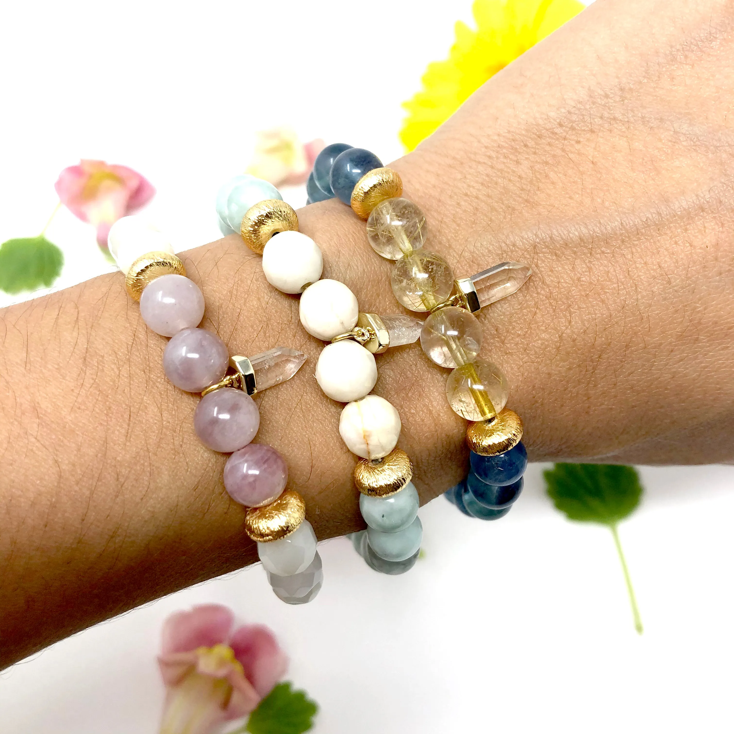Calm Tiny Crystal Mala Bracelet