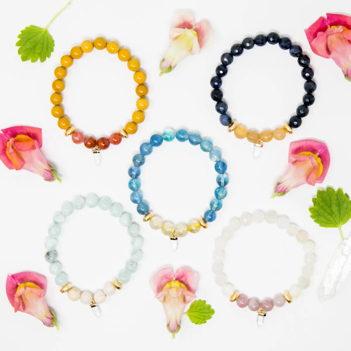 Calm Tiny Crystal Mala Bracelet