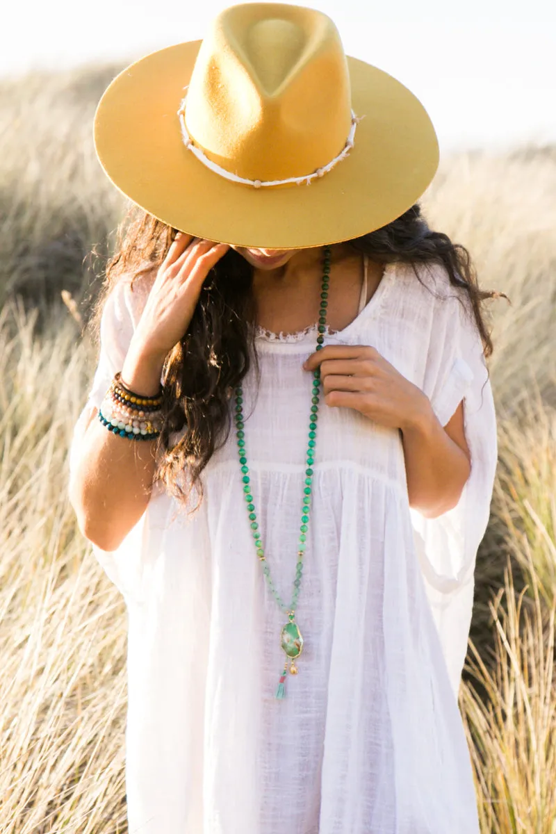Calm Tiny Crystal Mala Bracelet