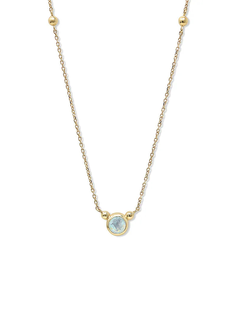 Dew Drop Bonheur Birthstone Necklace
