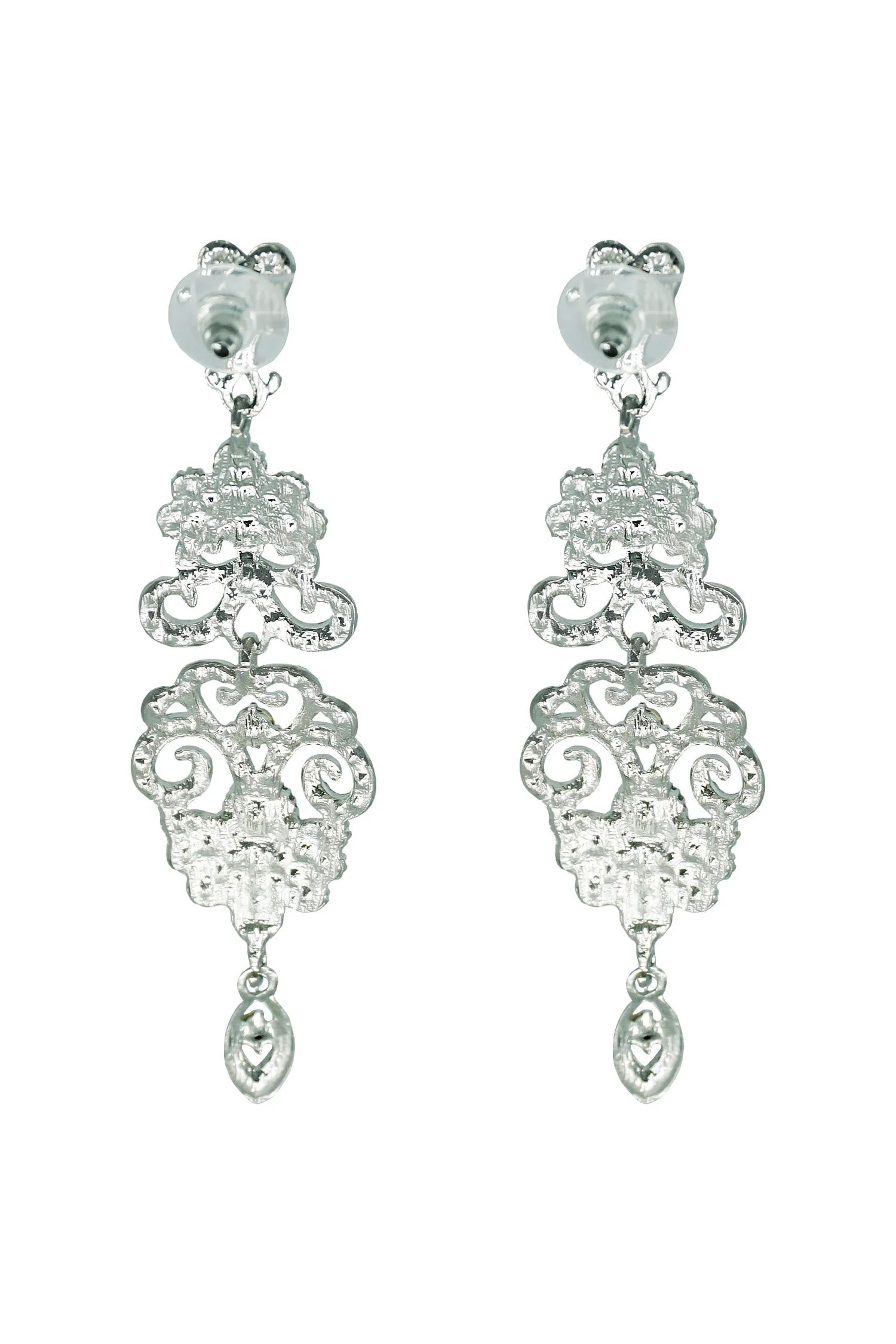Dolce Silver Diamante Earrings