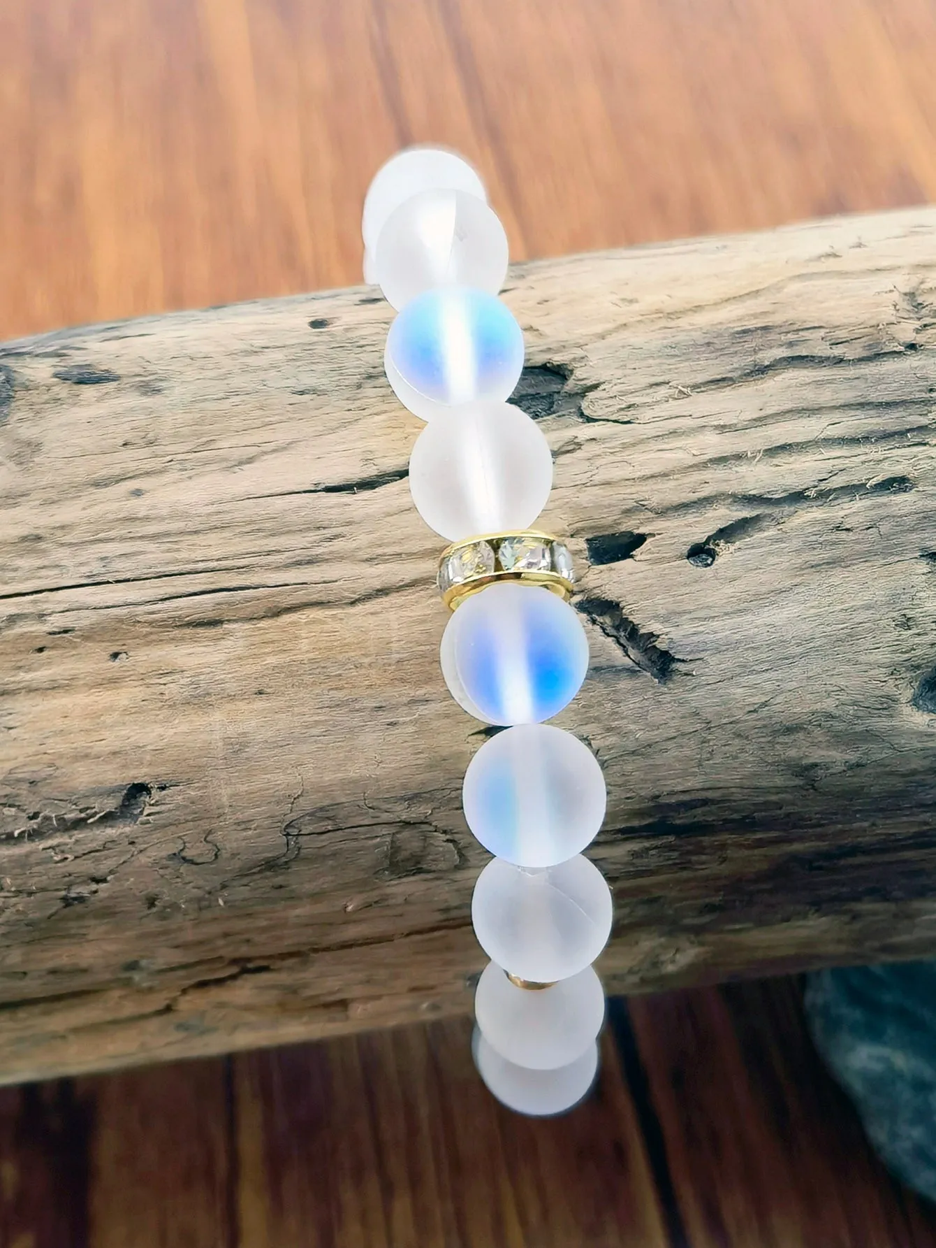 Faux Moonstone Beaded Bracelet Fashion Jewelry Accessories for Women Jewelry