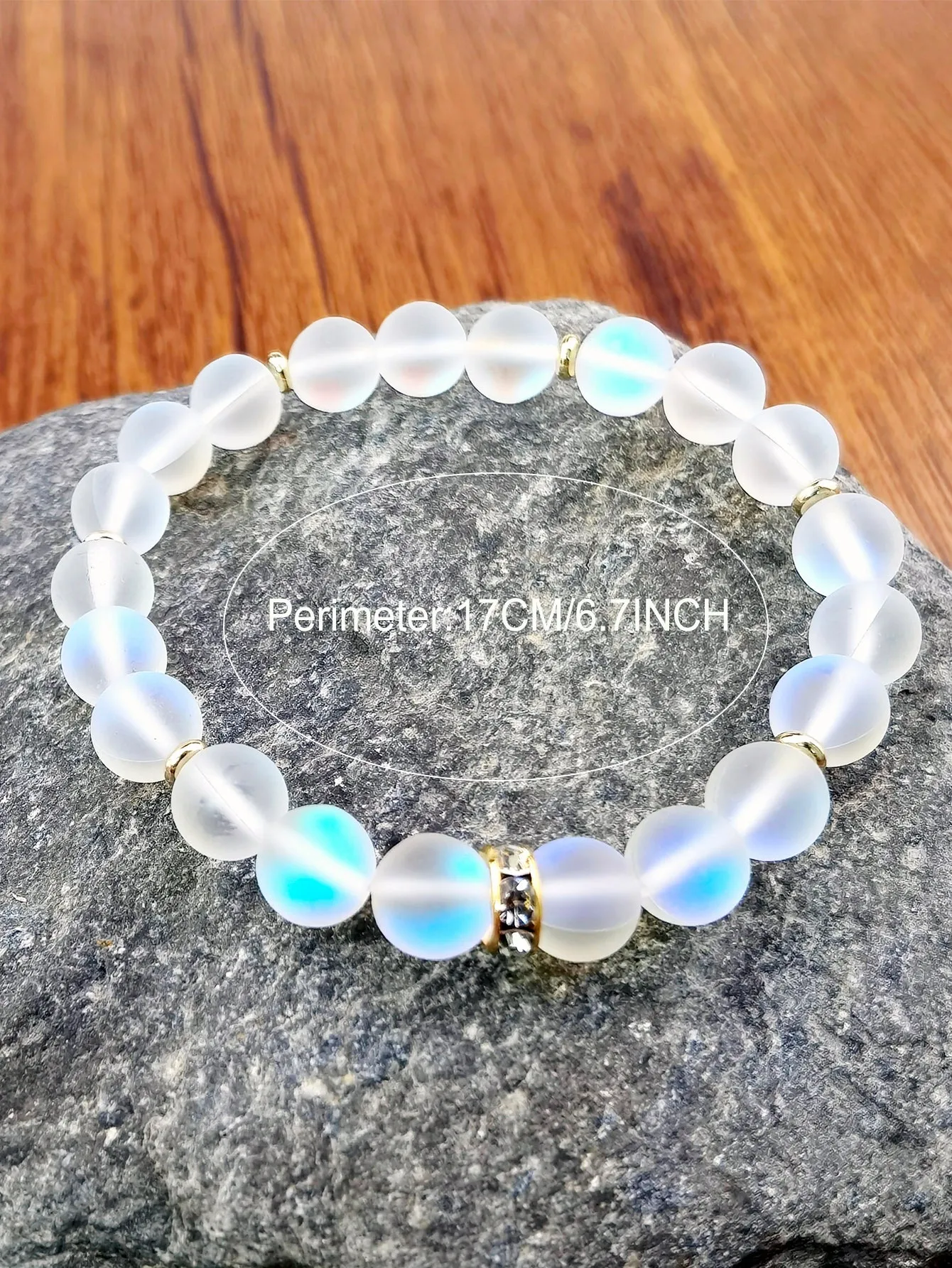Faux Moonstone Beaded Bracelet Fashion Jewelry Accessories for Women Jewelry
