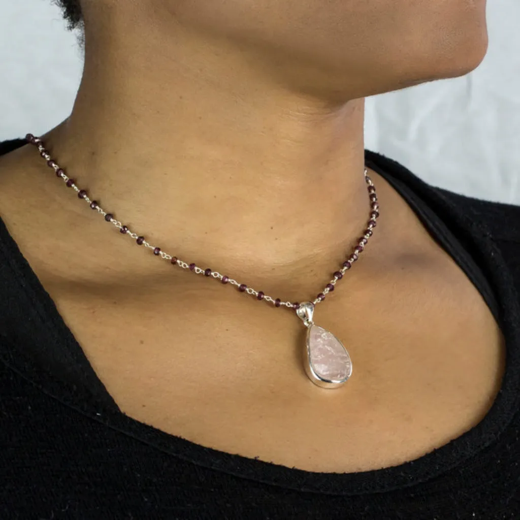Garnet Beaded Necklace