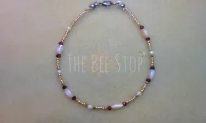 Garnet n' Pearls 》Anklets