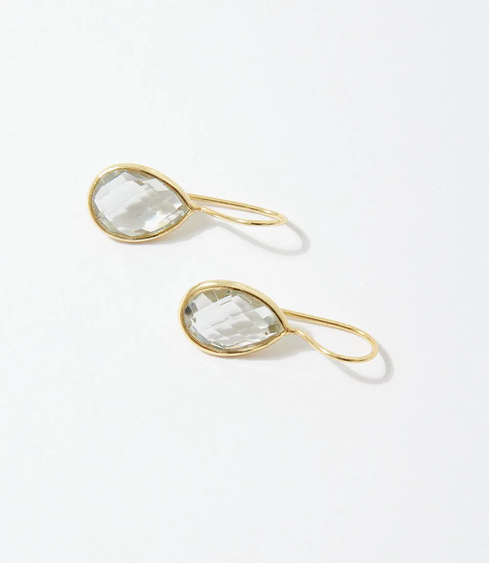 Gemstone Teardrop Earrings