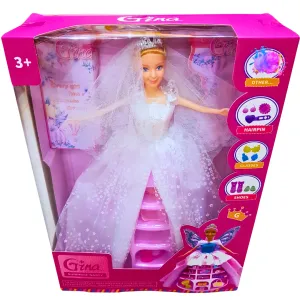 Gina Surprise Princess Doll Set – Elegant Bridal Doll with Accessories for Imaginative Play – Perfect Gift for Girls 3 