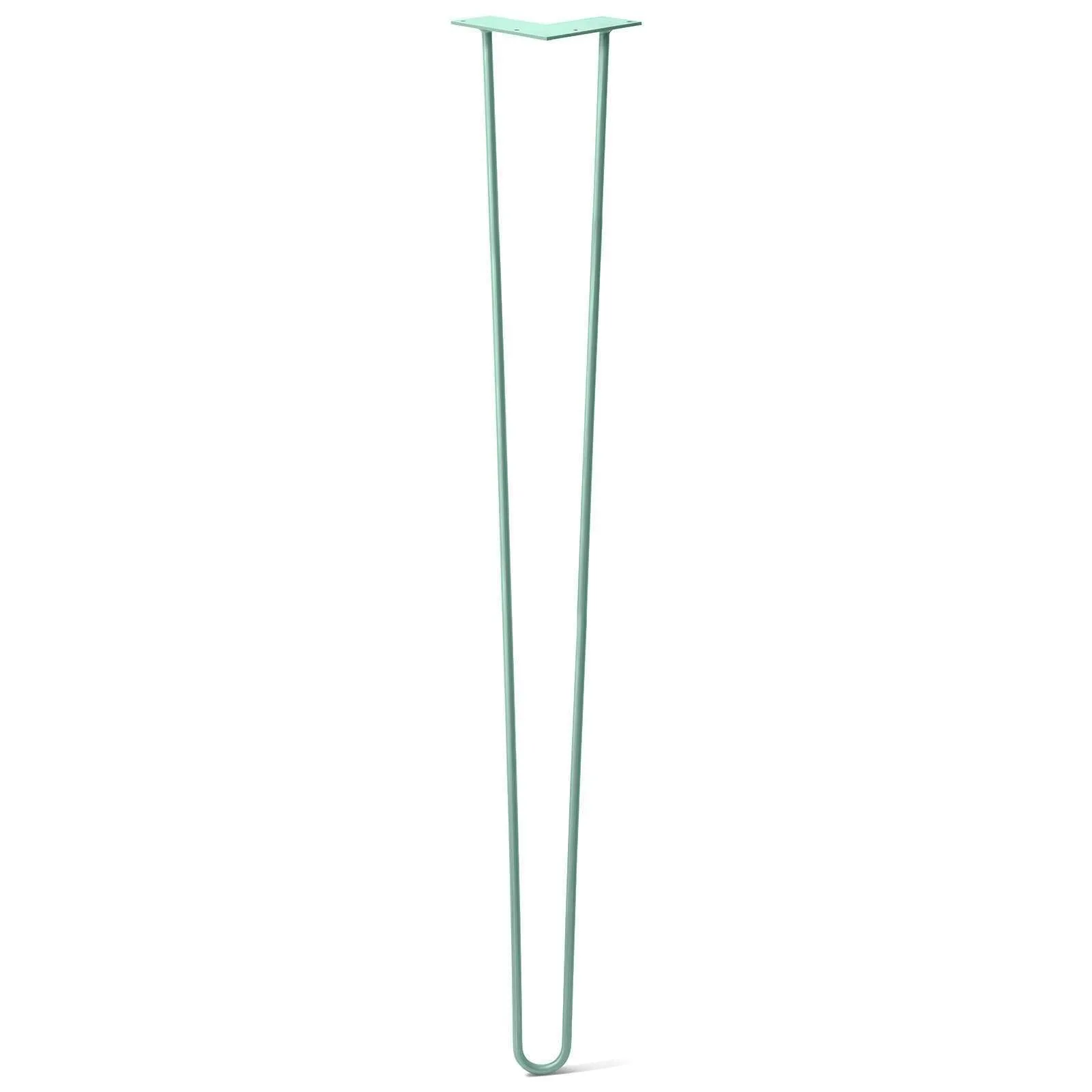 Hairpin Leg (Sold Separately), 2-Rod Design - Teal Powder Coated Finish