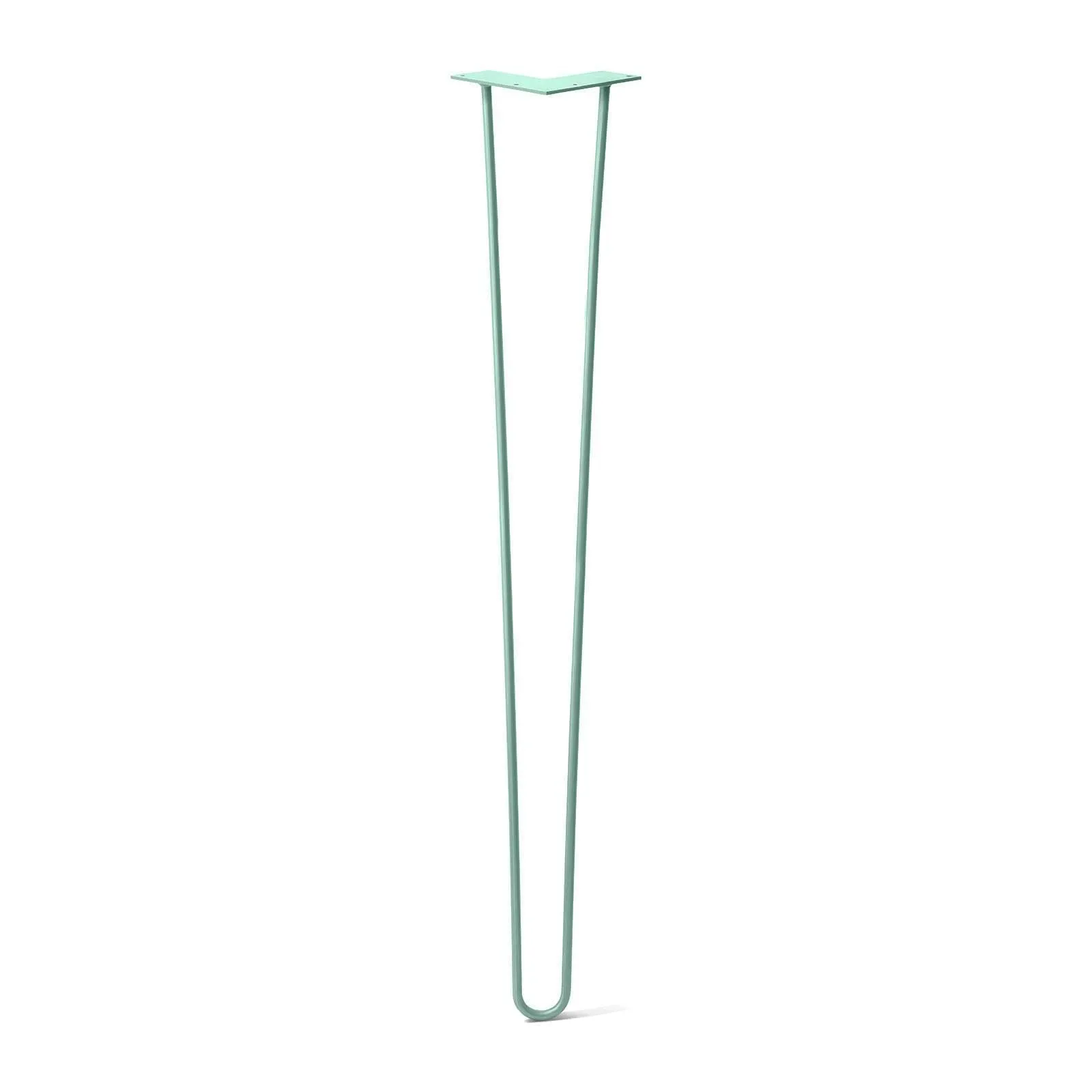 Hairpin Leg (Sold Separately), 2-Rod Design - Turquoise Powder Coated Finish