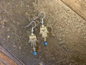 Hamsa Drop Earrings