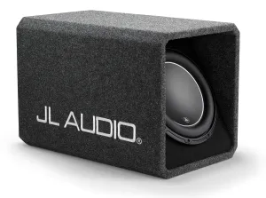 JL Audio HO112-W6v3 Enclosed Subwoofer System with Single 12W6v3-D4 Subwoofer Driver, Dark Gray / Black Carpet (600 W, 2 Ω) [Ported Enclosure]
