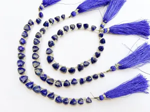 Lapis Lazuli 3D Trillion Shape Beads
