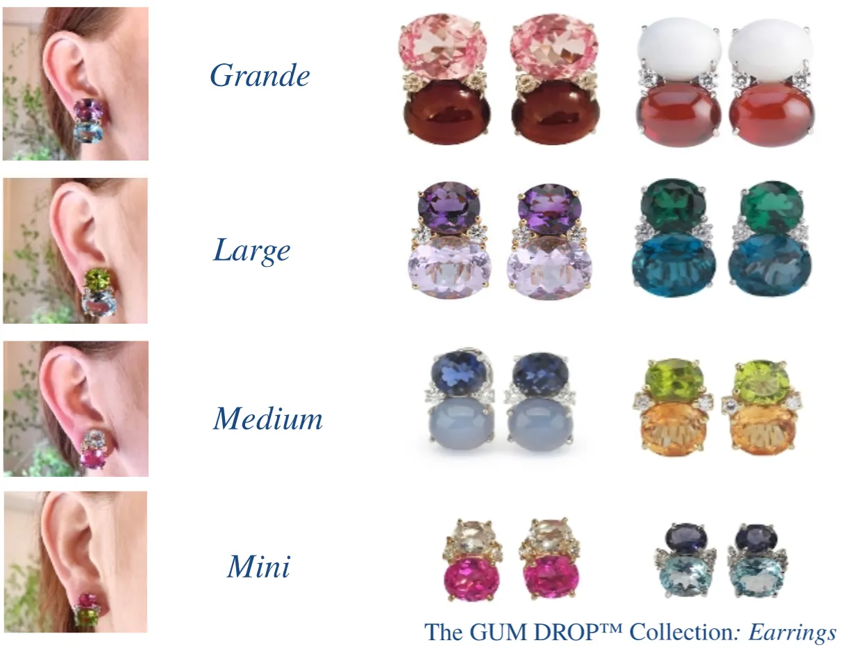 Medium 18kt Yellow Gold GUM DROP™ Two Toned Pink Topaz