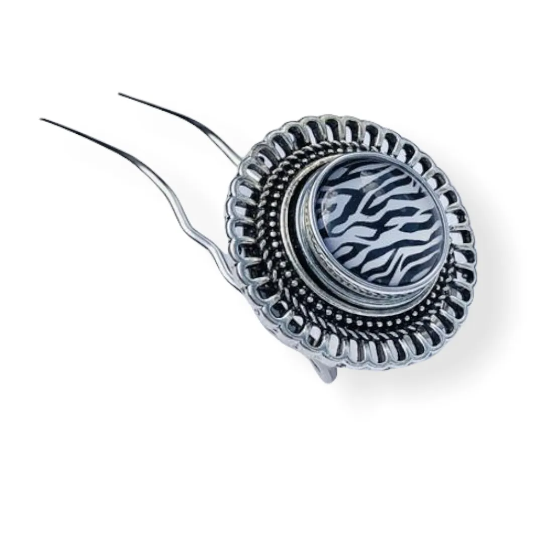 Metal Hairpin click / chunk button 014d