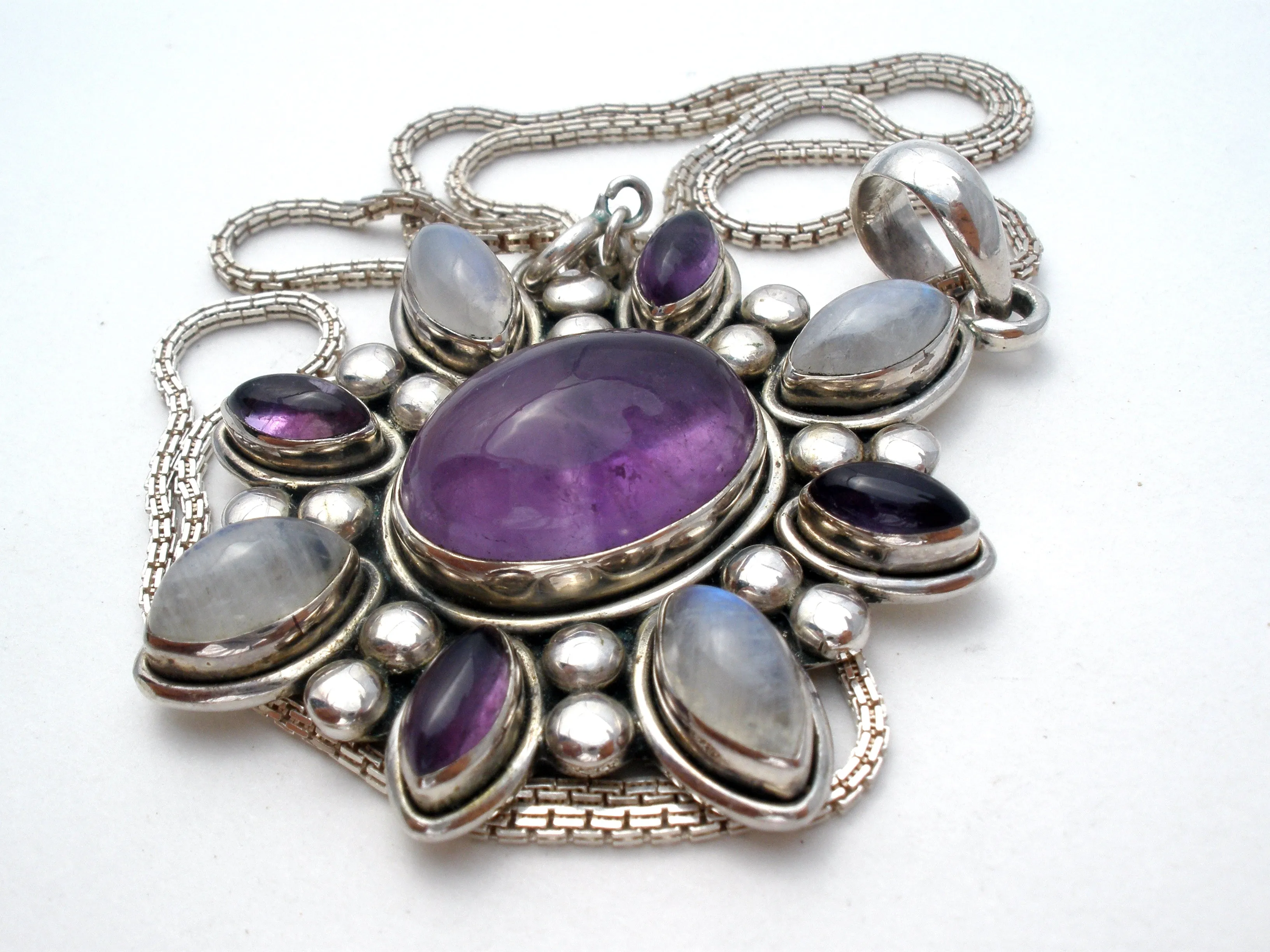 Nicky Butler Amethyst & Moonstone Necklace