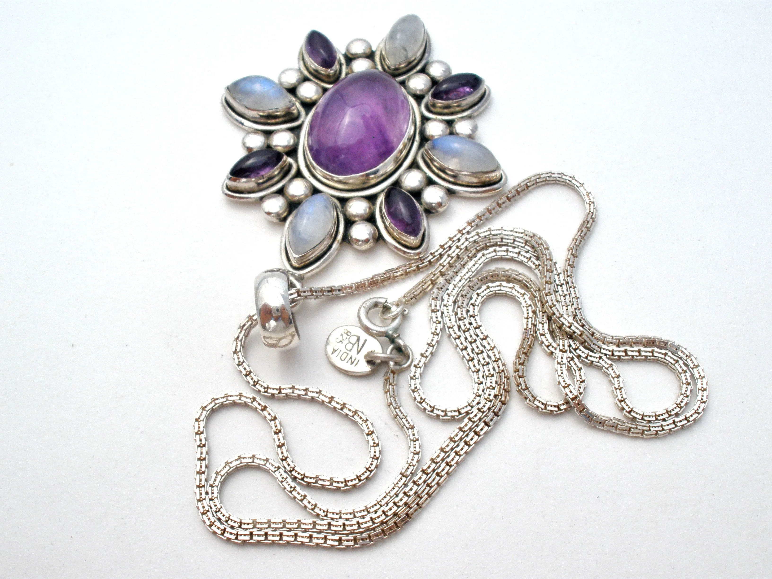 Nicky Butler Amethyst & Moonstone Necklace