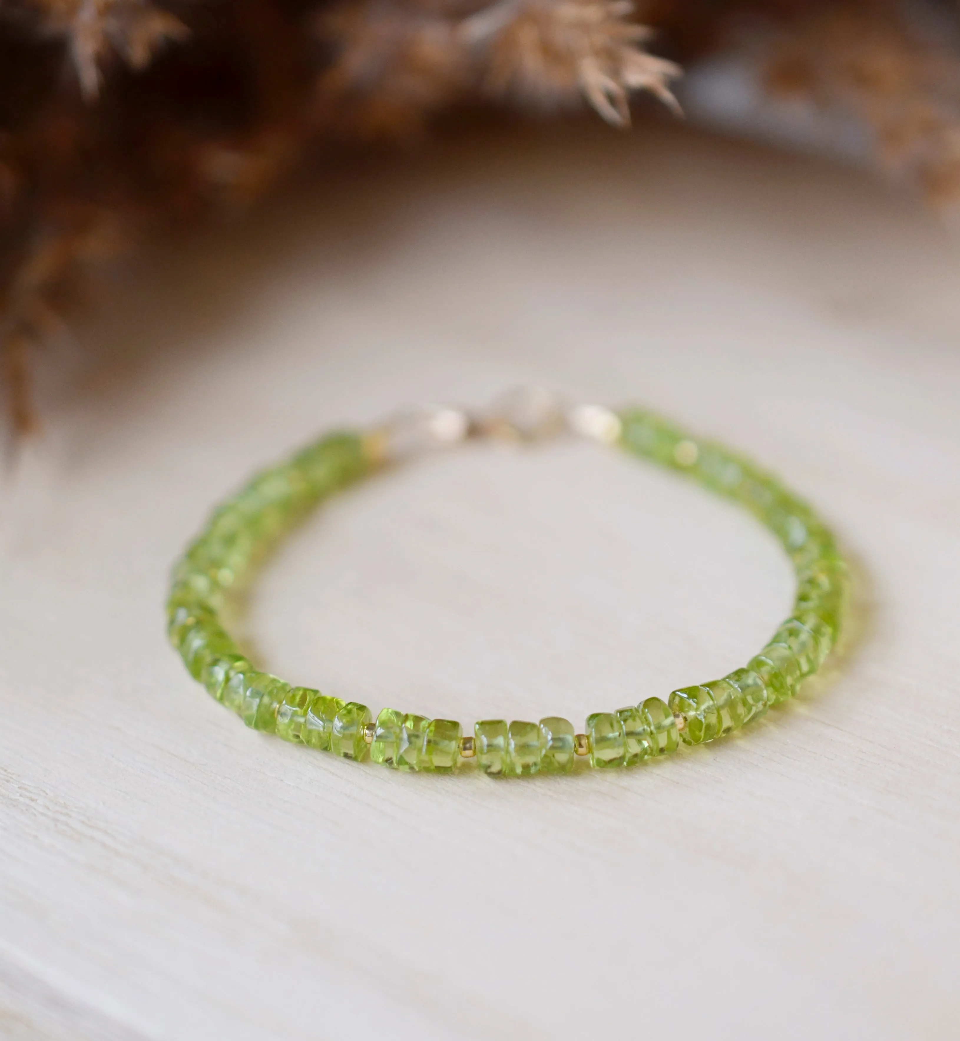 Peridot Beaded Bracelet