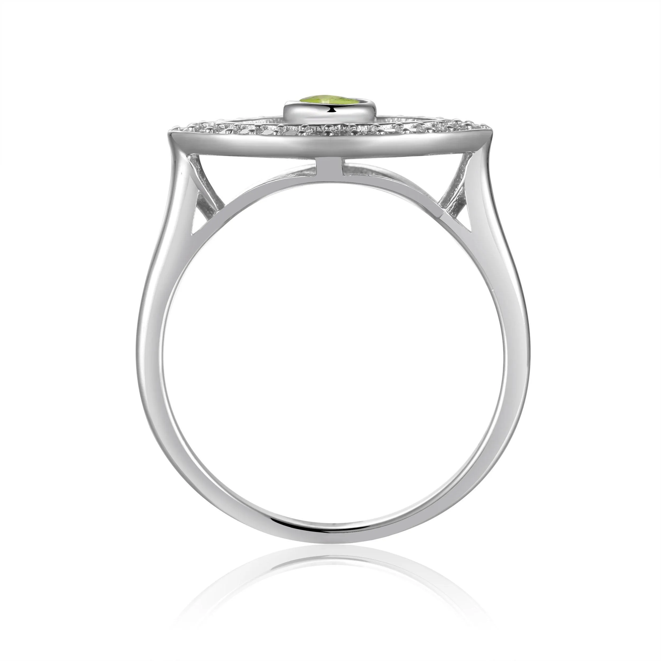 Peridot Evil Eye Ring