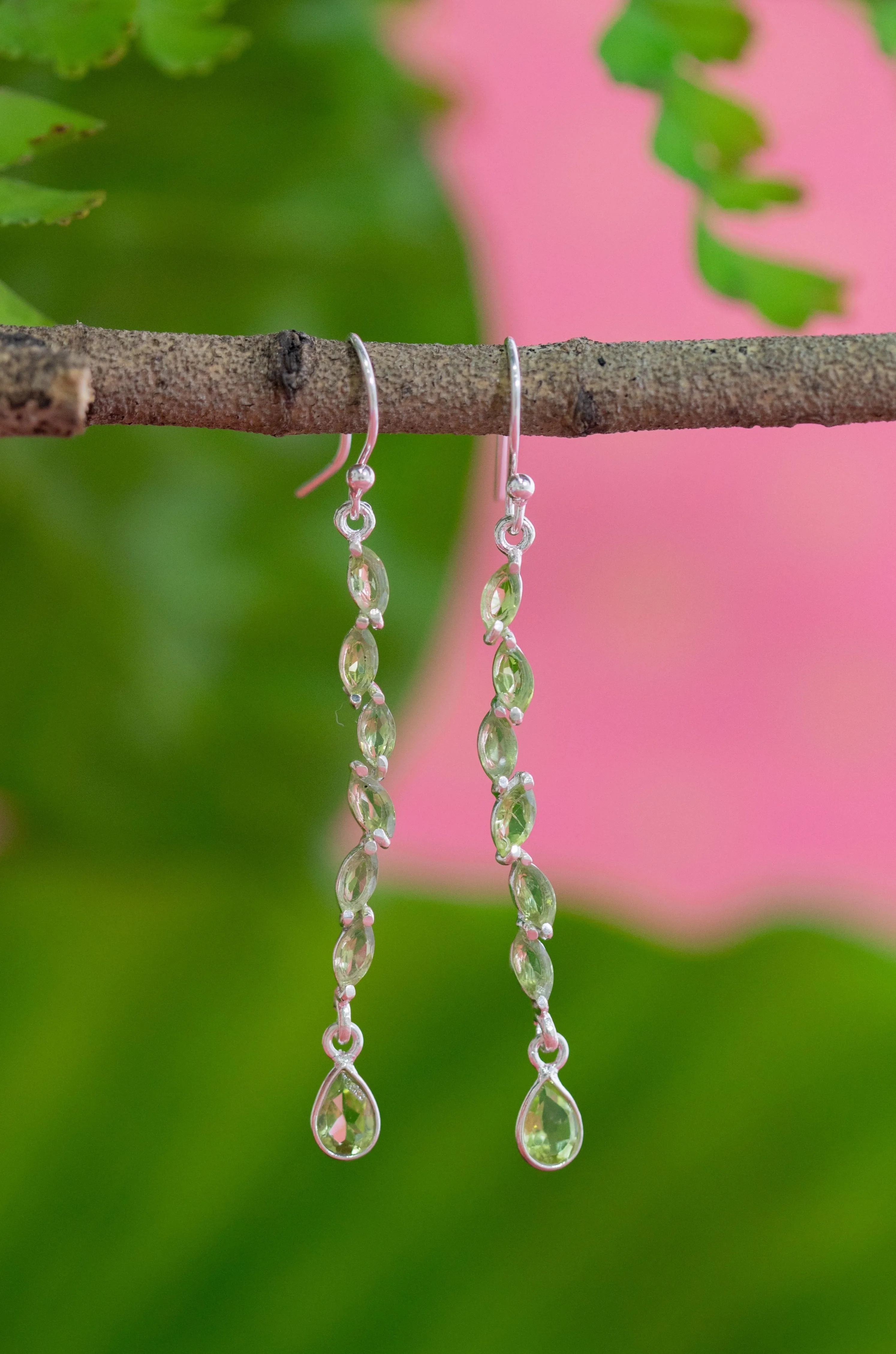 Peridot Jali Earrings