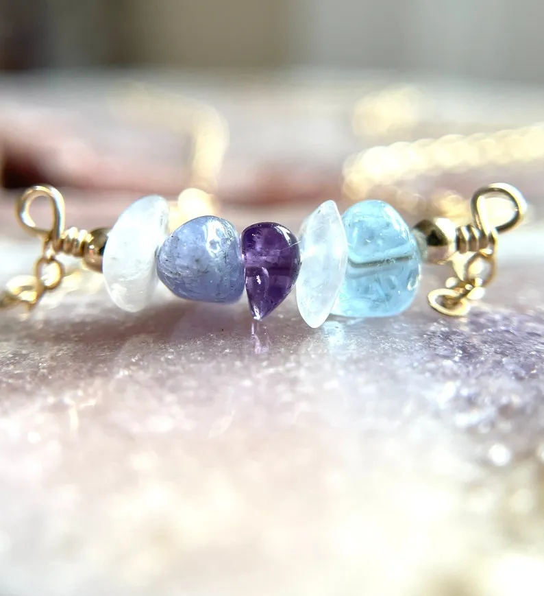 Personalized Family Birthstone Necklace For Mothers, Sisters, Grandmothers