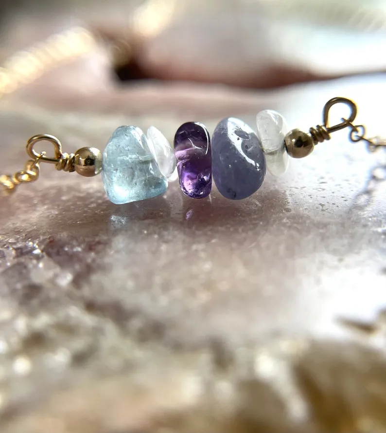 Personalized Family Birthstone Necklace For Mothers, Sisters, Grandmothers