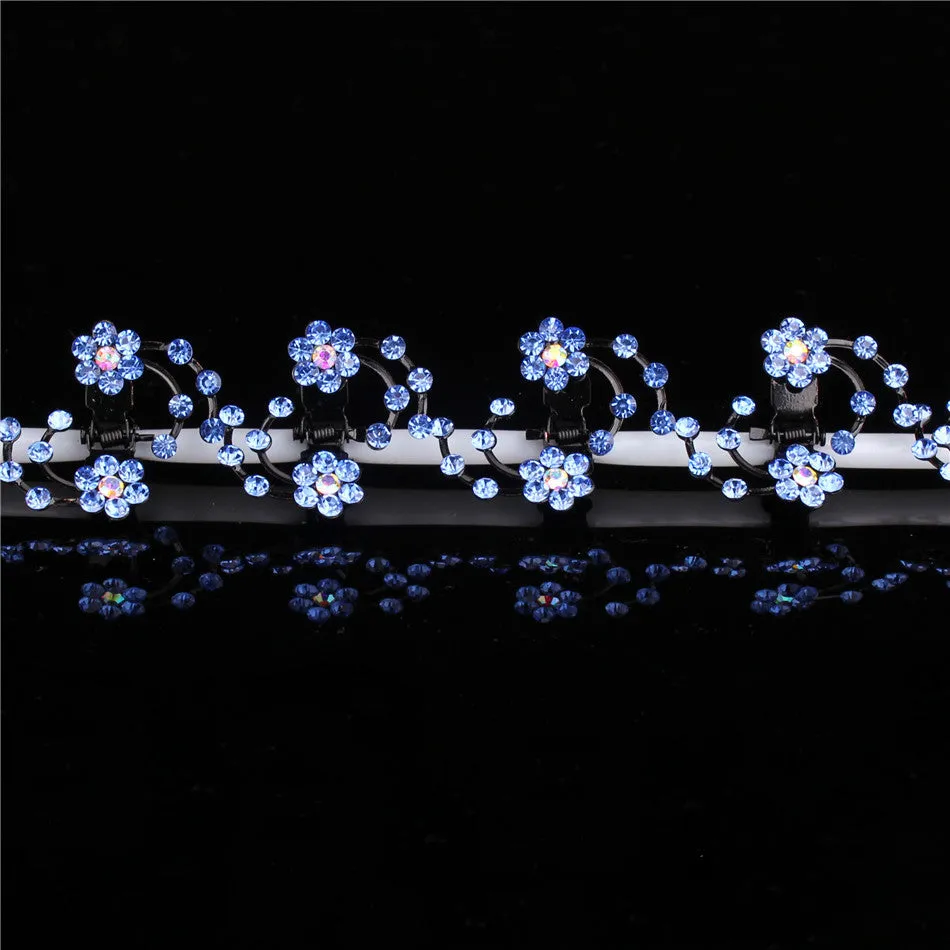 Snowflake Rhinestone Hairpin