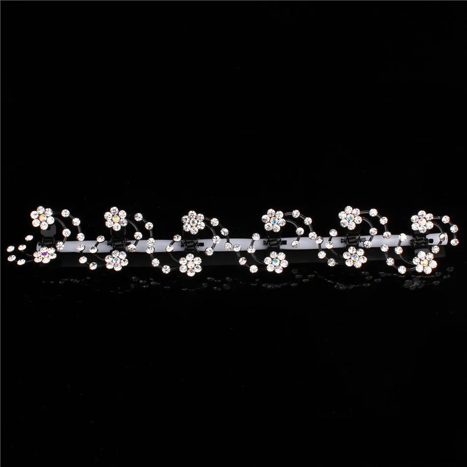 Snowflake Rhinestone Hairpin