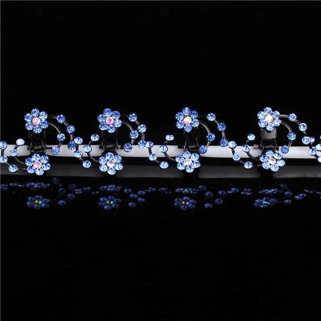 Snowflake Rhinestone Hairpin