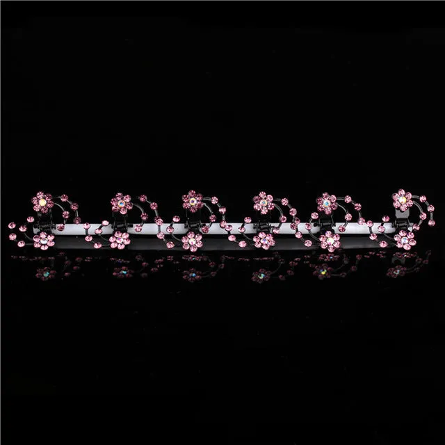 Snowflake Rhinestone Hairpin