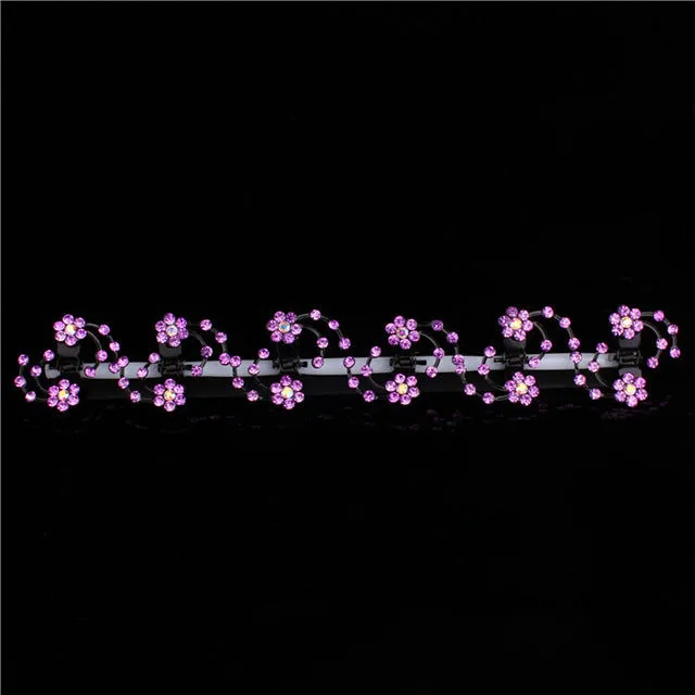 Snowflake Rhinestone Hairpin