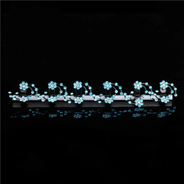 Snowflake Rhinestone Hairpin