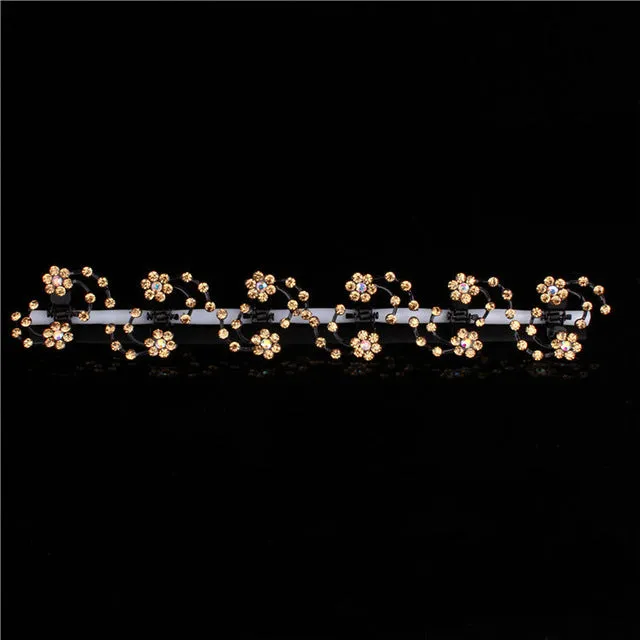 Snowflake Rhinestone Hairpin