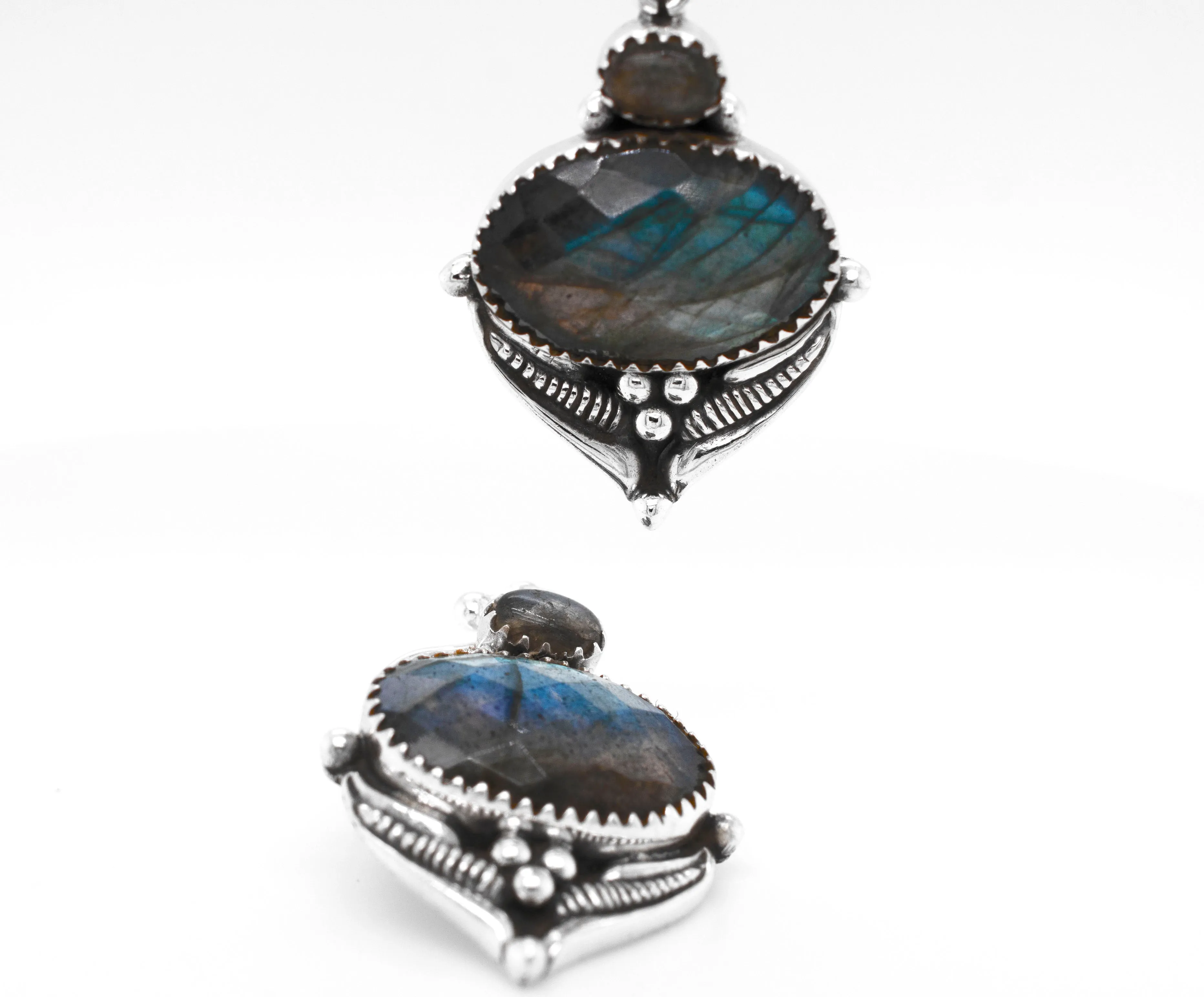 Spectacular Faceted Gemstone Earrings