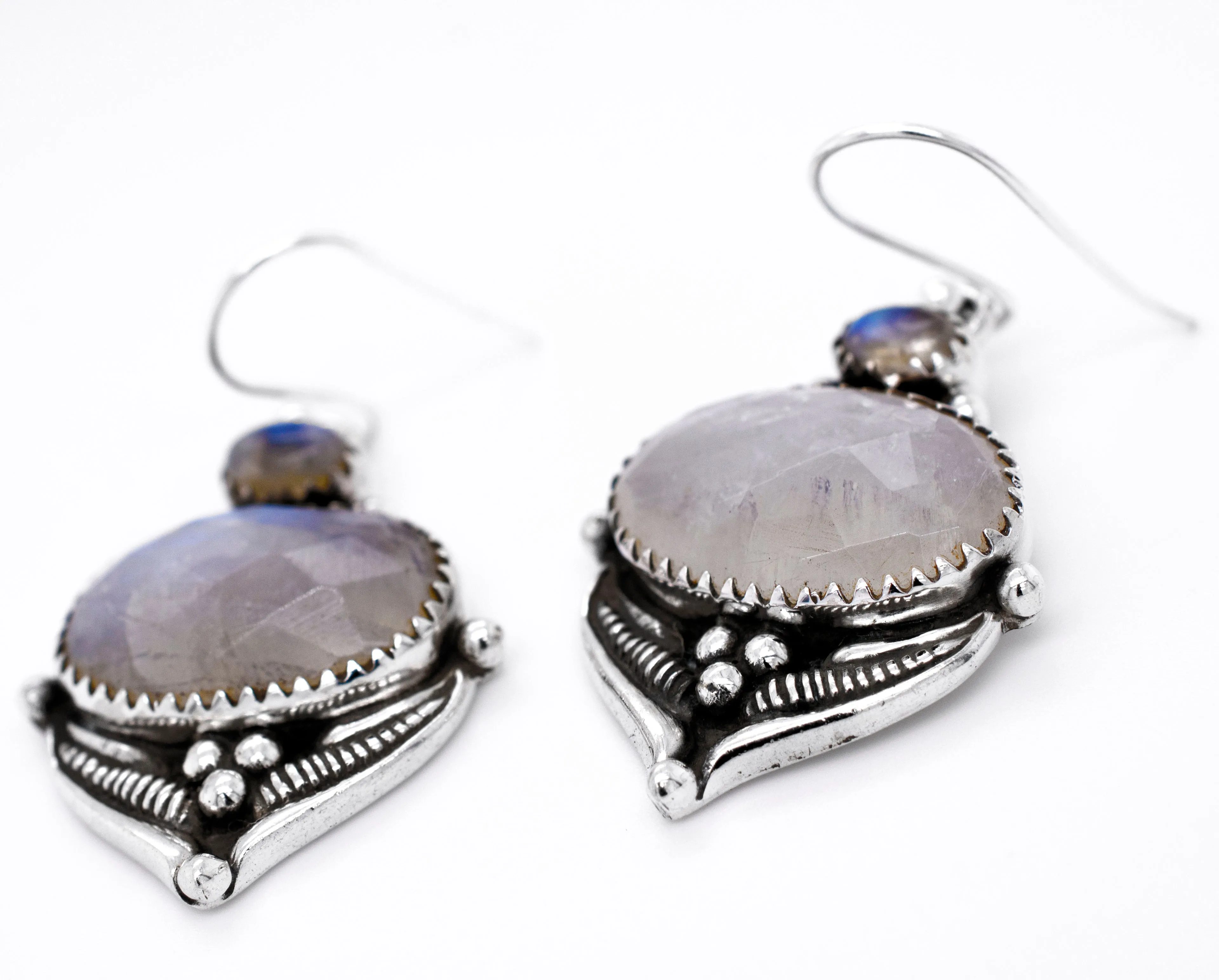 Spectacular Faceted Gemstone Earrings