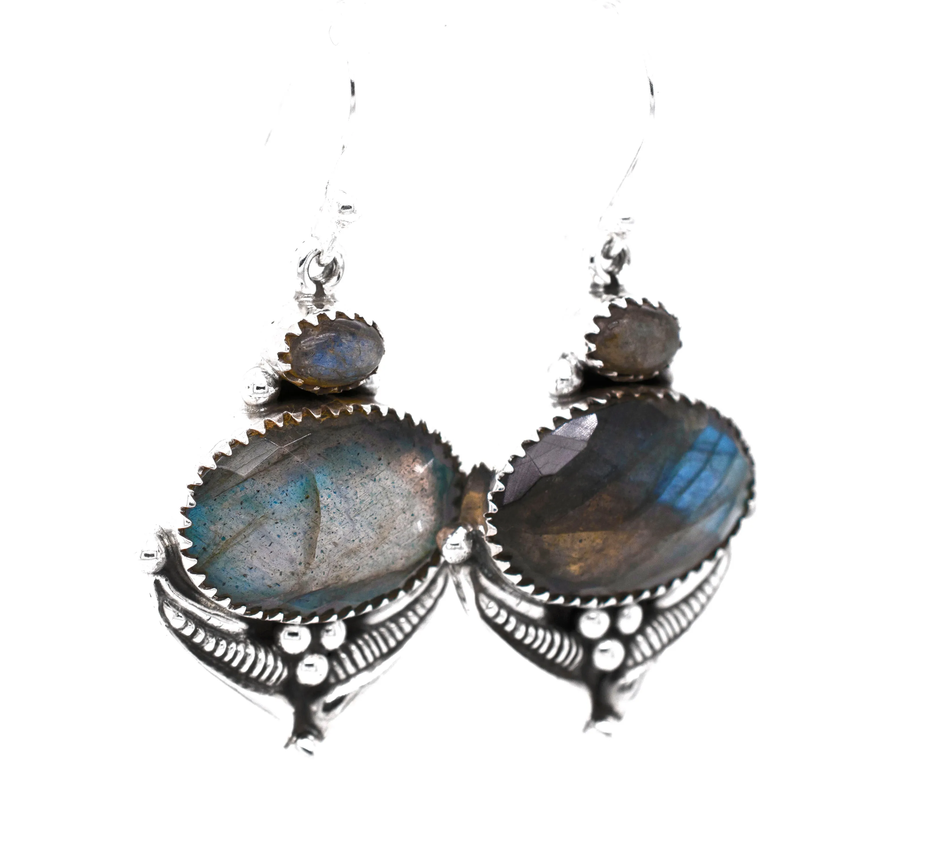 Spectacular Faceted Gemstone Earrings