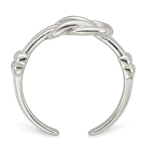 Sterling Silver Knot Toe Ring
