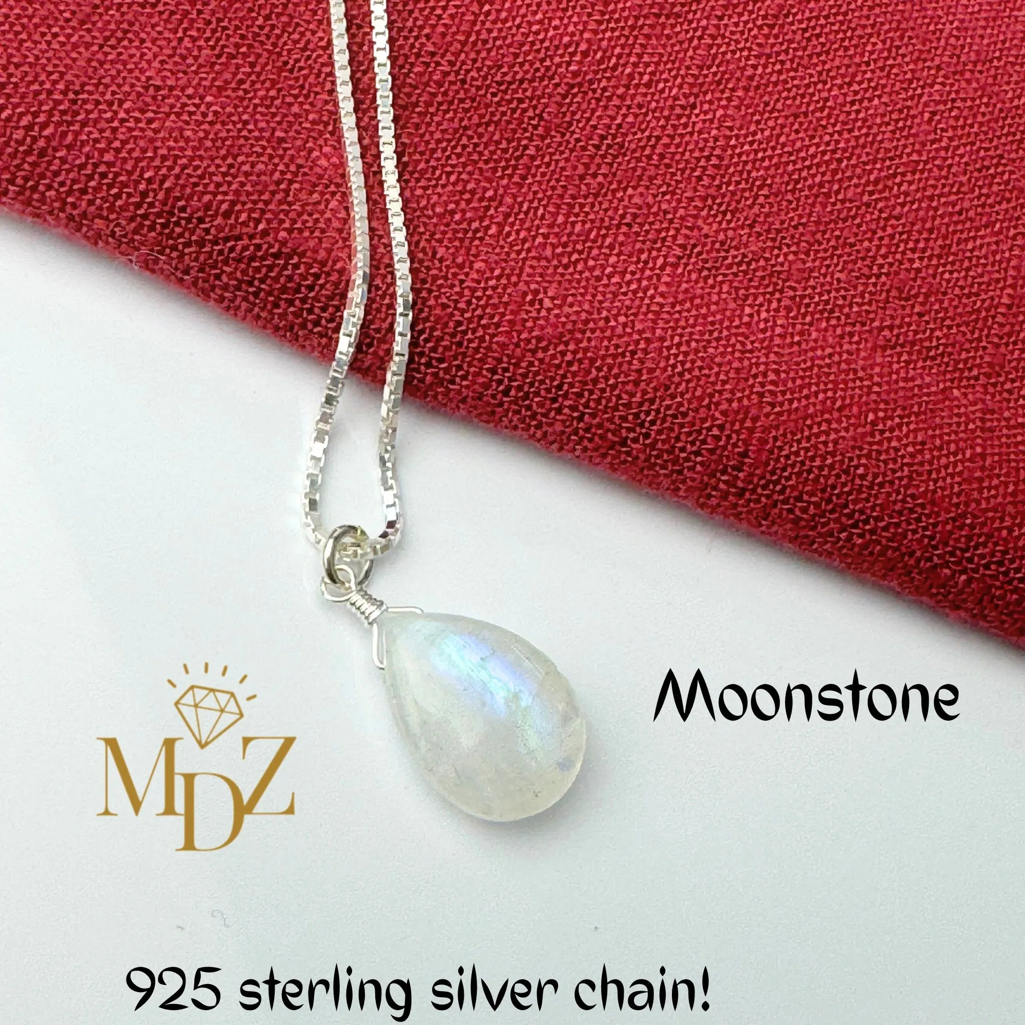 Sterling Silver Moonstone Necklace