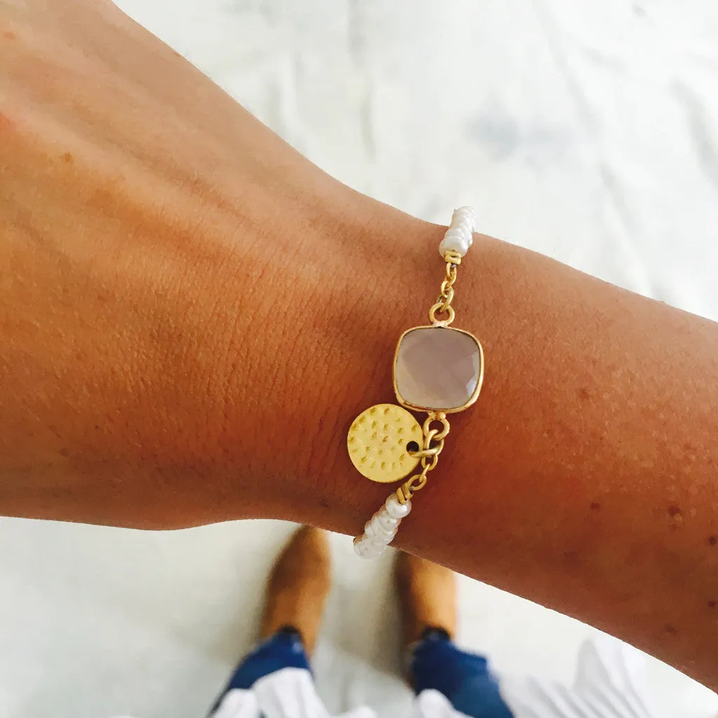 White Katie Bracelet
